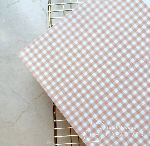 Gingham Rust Icing Sheet