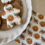 Orange Gift Wrap Edible Icing Sheet