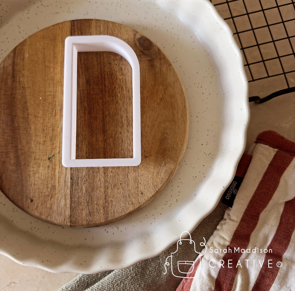 Deluxe Long Rectangle Right Corner Curve Cookie Cutter