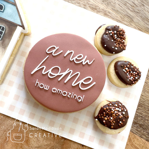 A New Home, how amazing! Cookie Stamp