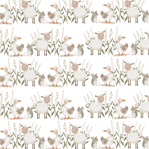 Farmyard Friends Pattern Edible Icing Sheet