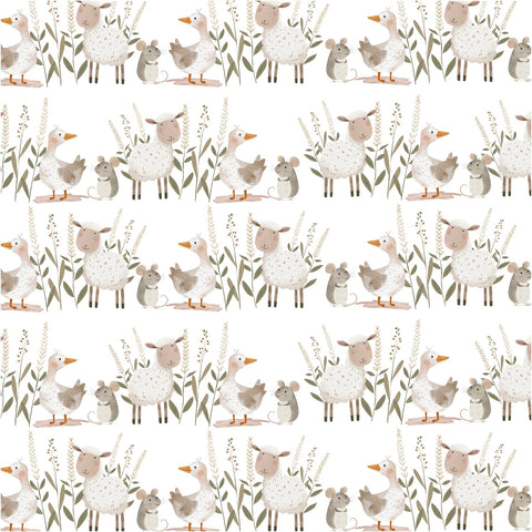 Farmyard Friends Pattern Edible Icing Sheet