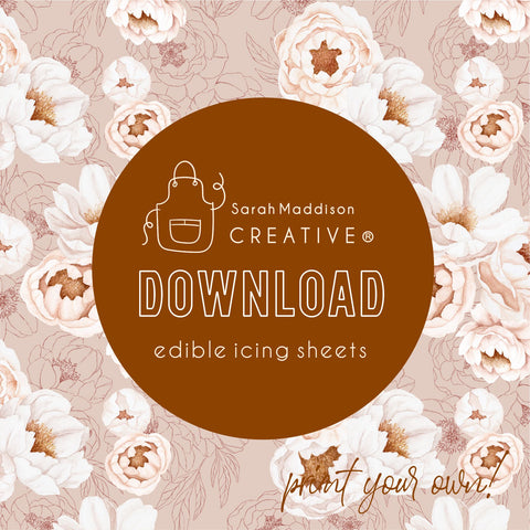 DIGITAL Peony Days Icing Sheet Download