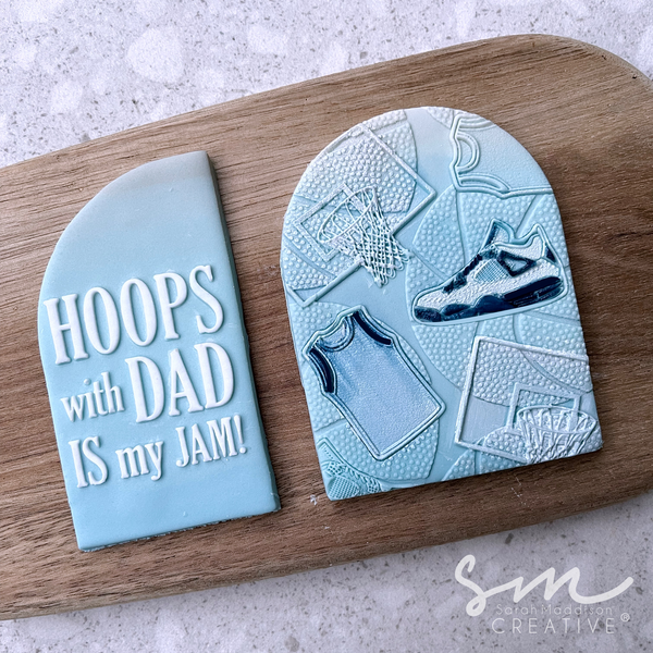 Hoops With Dad is My Jam Cookie Stamps