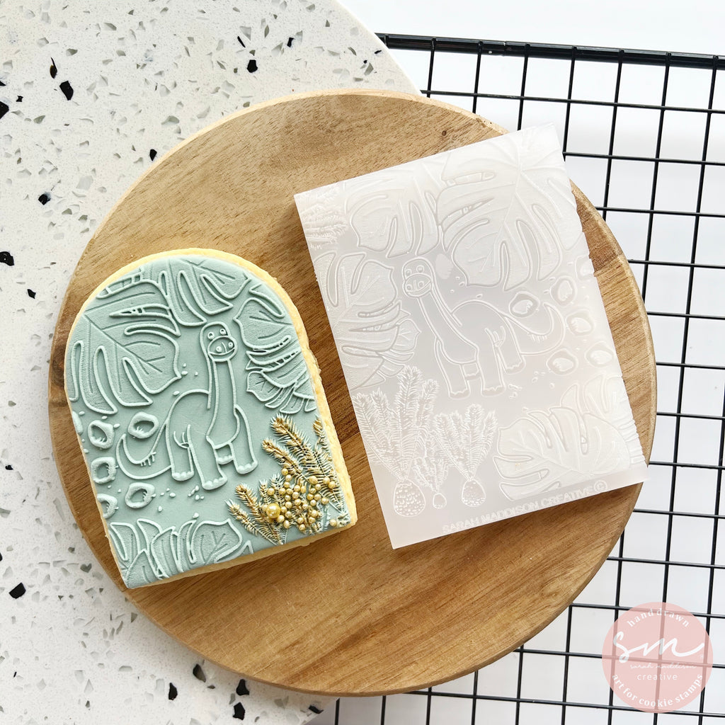 Brontosaurus Pattern Cookie Stamp