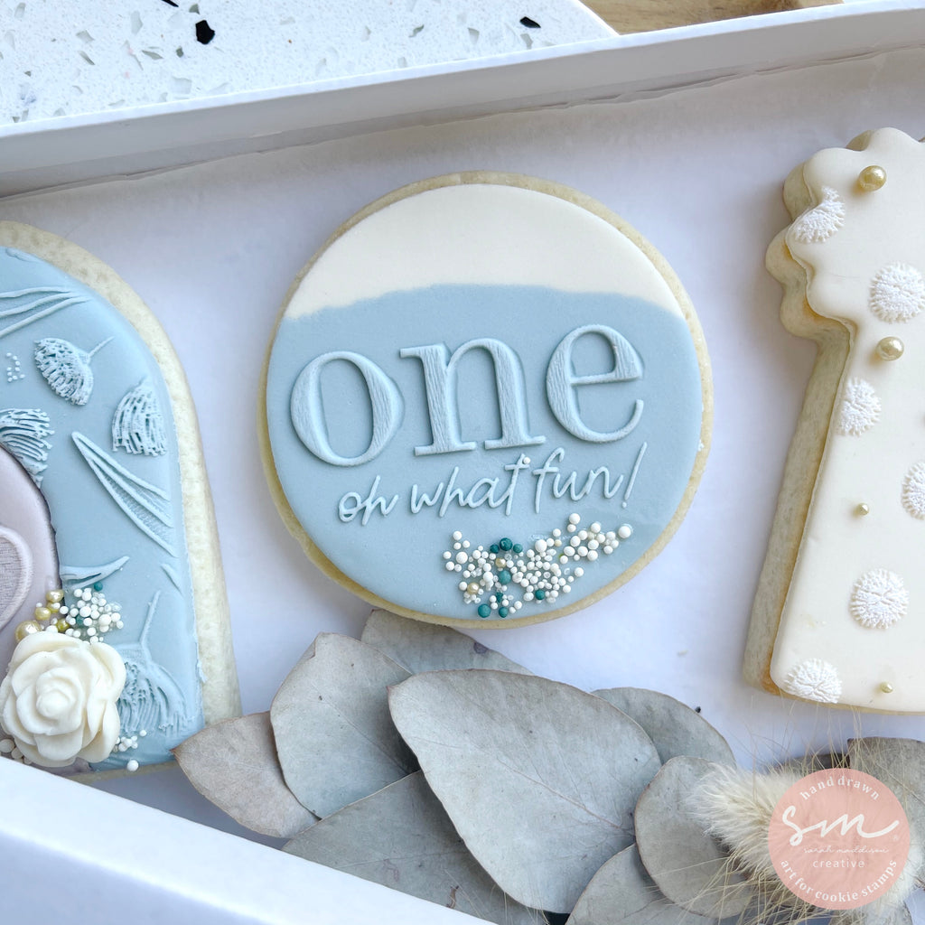 One Oh What Fun! Cookie Stamp