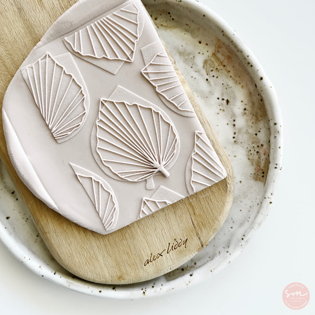 Spear Shaped Palm Pattern Cookie Stamp
