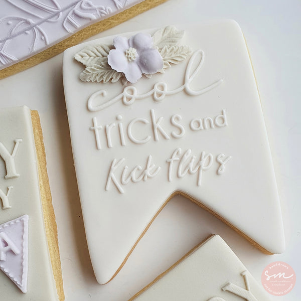Cool Tricks and Kick Flips Cookie Stamp