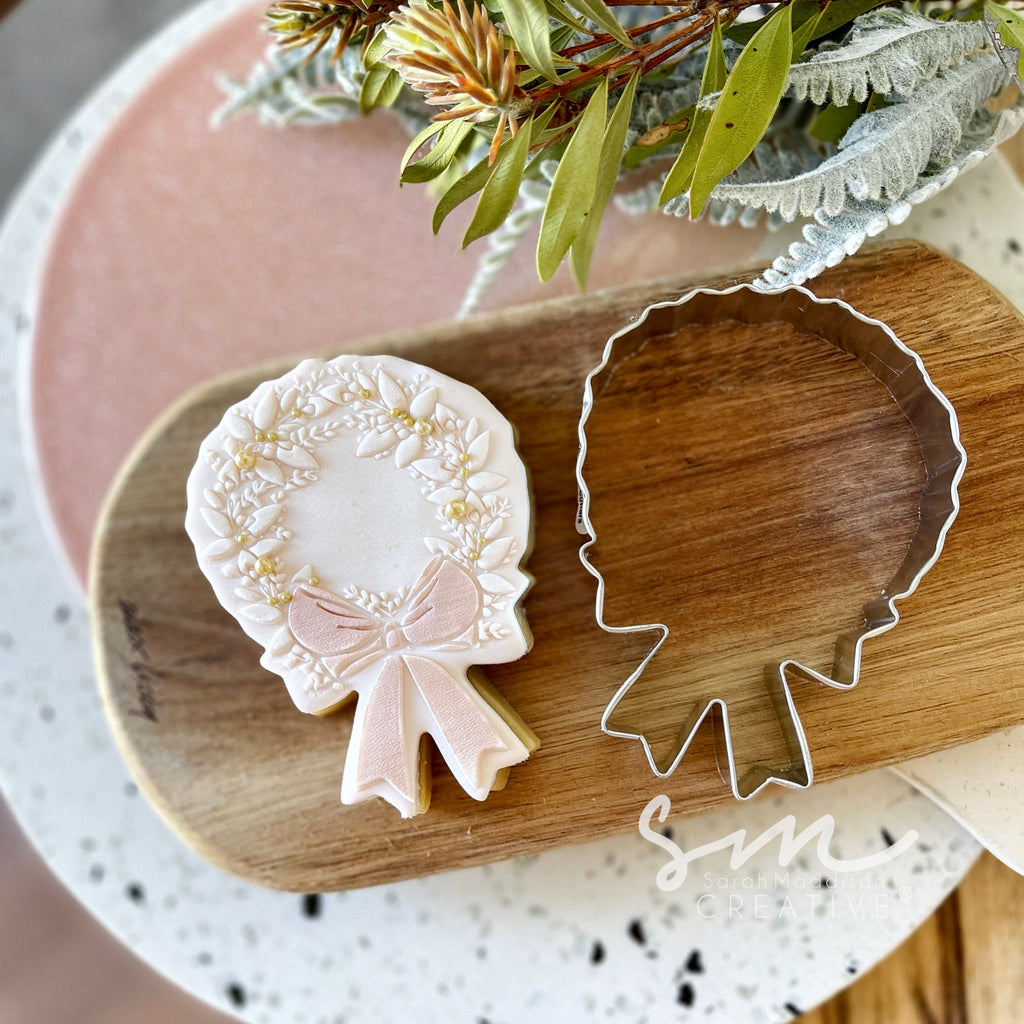 Big Wreath Cookie Stamp with Cutter