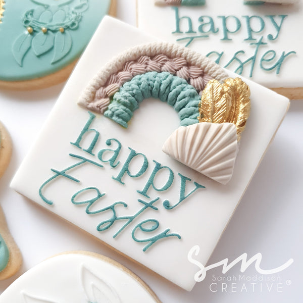 Happy Easter Mixed Fonts Cookie Stamp